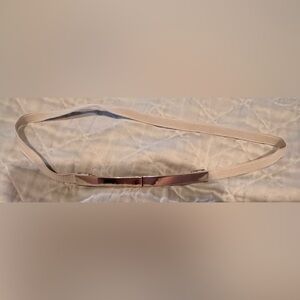 Express- Elegant Beige Women's elastic clip Belt-NWT!